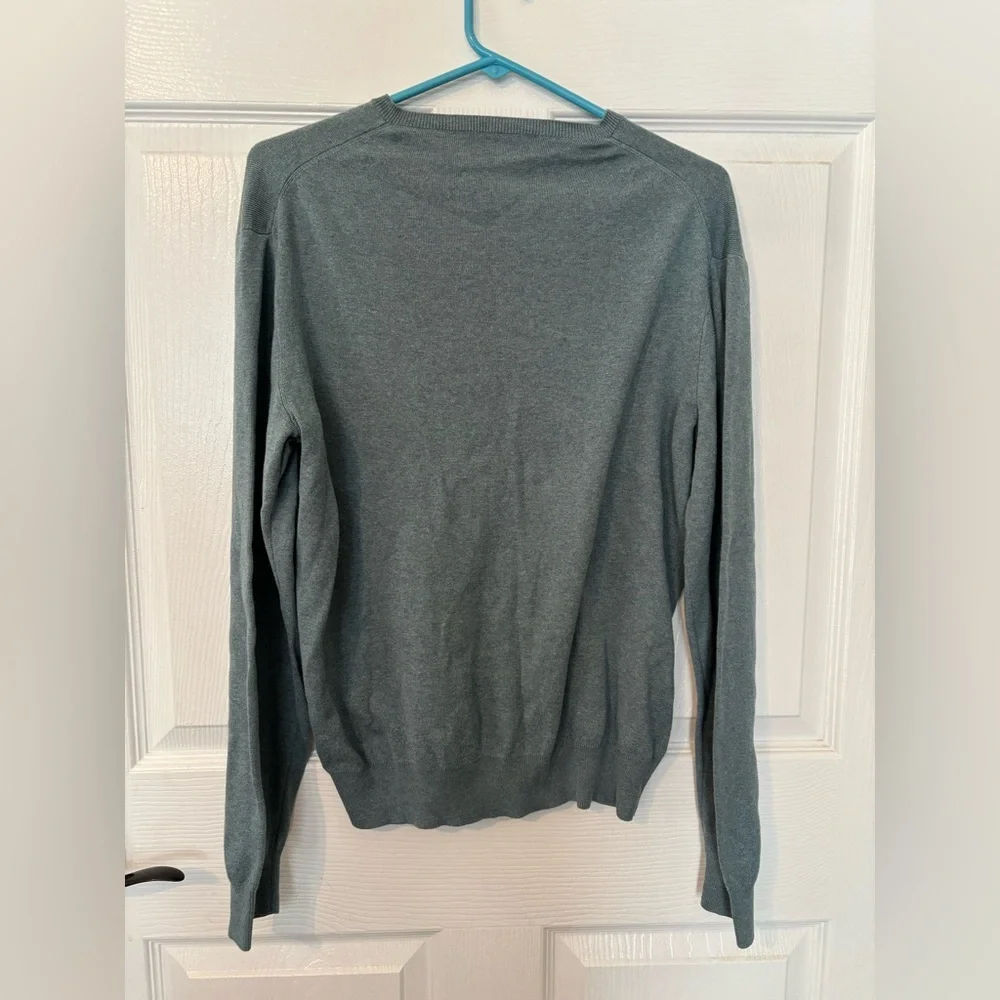 Polo by Ralph Lauren Green V-Neck Sweater - Picture 6 of 6